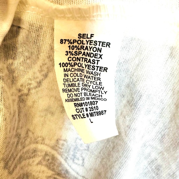 Espresso Women's Blue Purple Scoop Neck Sleeveless Ruffle Tank Tops Size Large - Picture 4 of 4